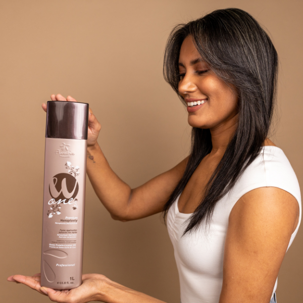 NANOPLASTY W ONE PREMIUM  | Brown & Dark Hair 1L